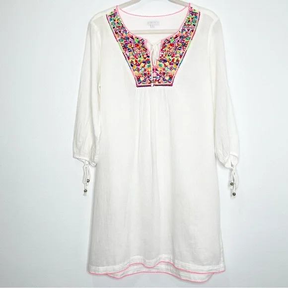 star mela embroidered dress Moon and Star Embroidered Midi Dress main image 0